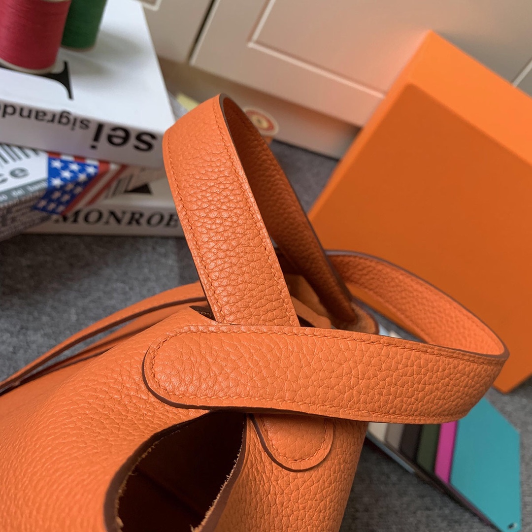 에르메스 피코탄18 골드브라운 은장 끌레망스 가죽